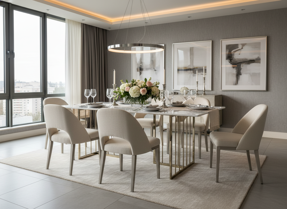 Dining Table 2 with Alternative Chairs