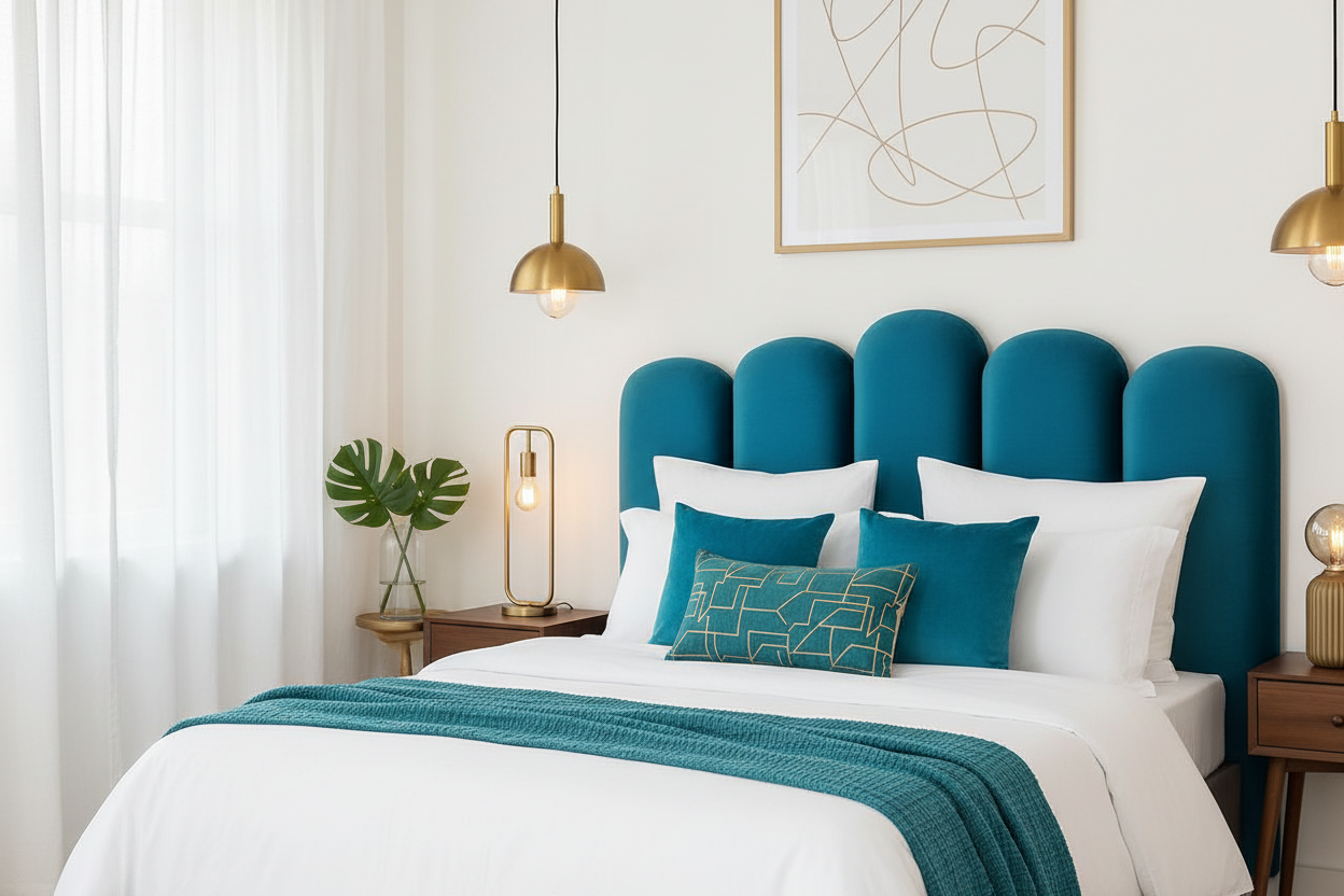 Elizabeth Headboard - Turquoise