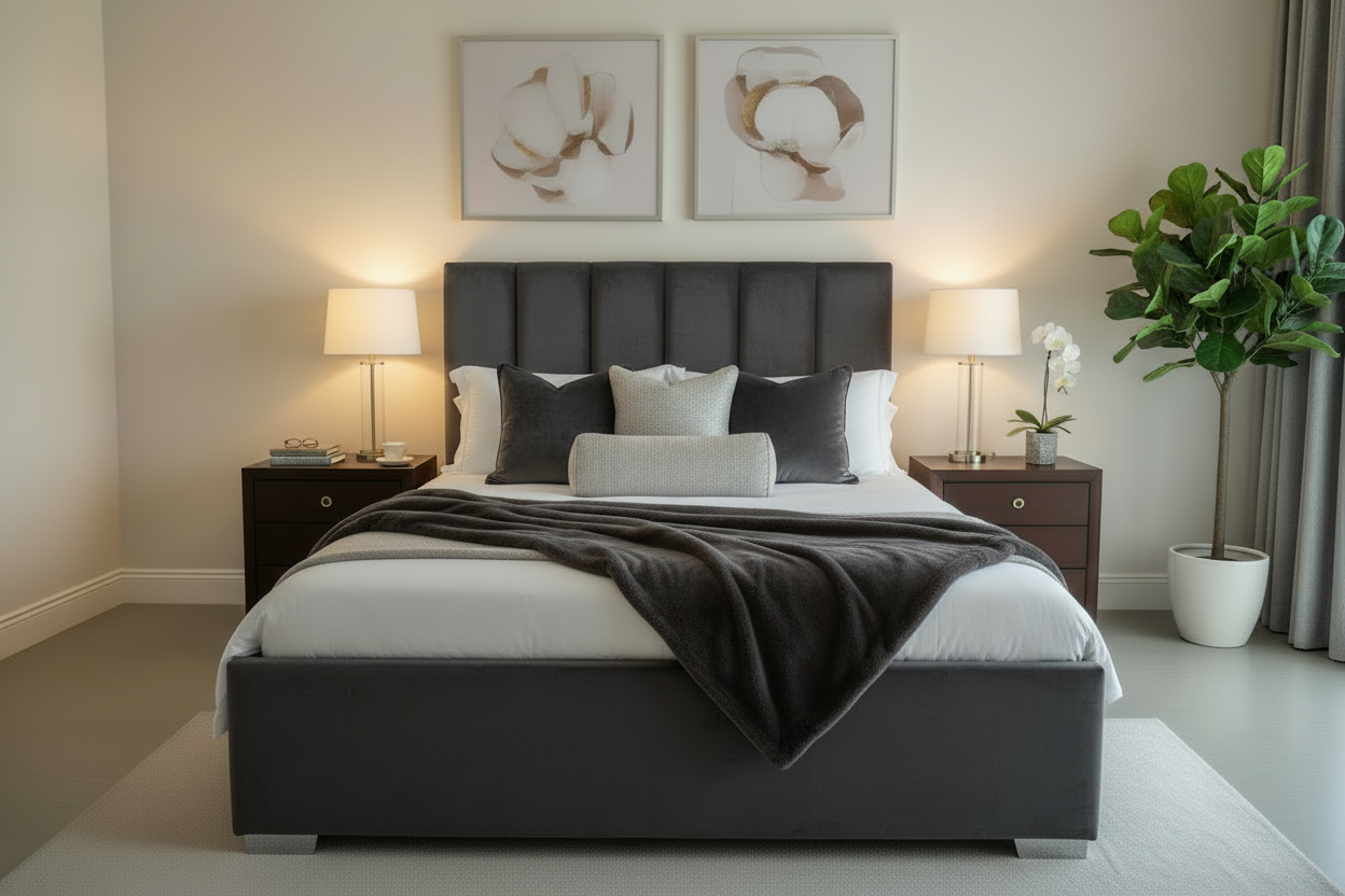 Galaxy Bed - Charcoal Grey