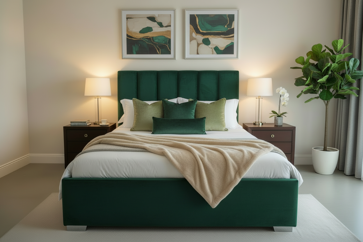 Galaxy Bed - Emerald Green