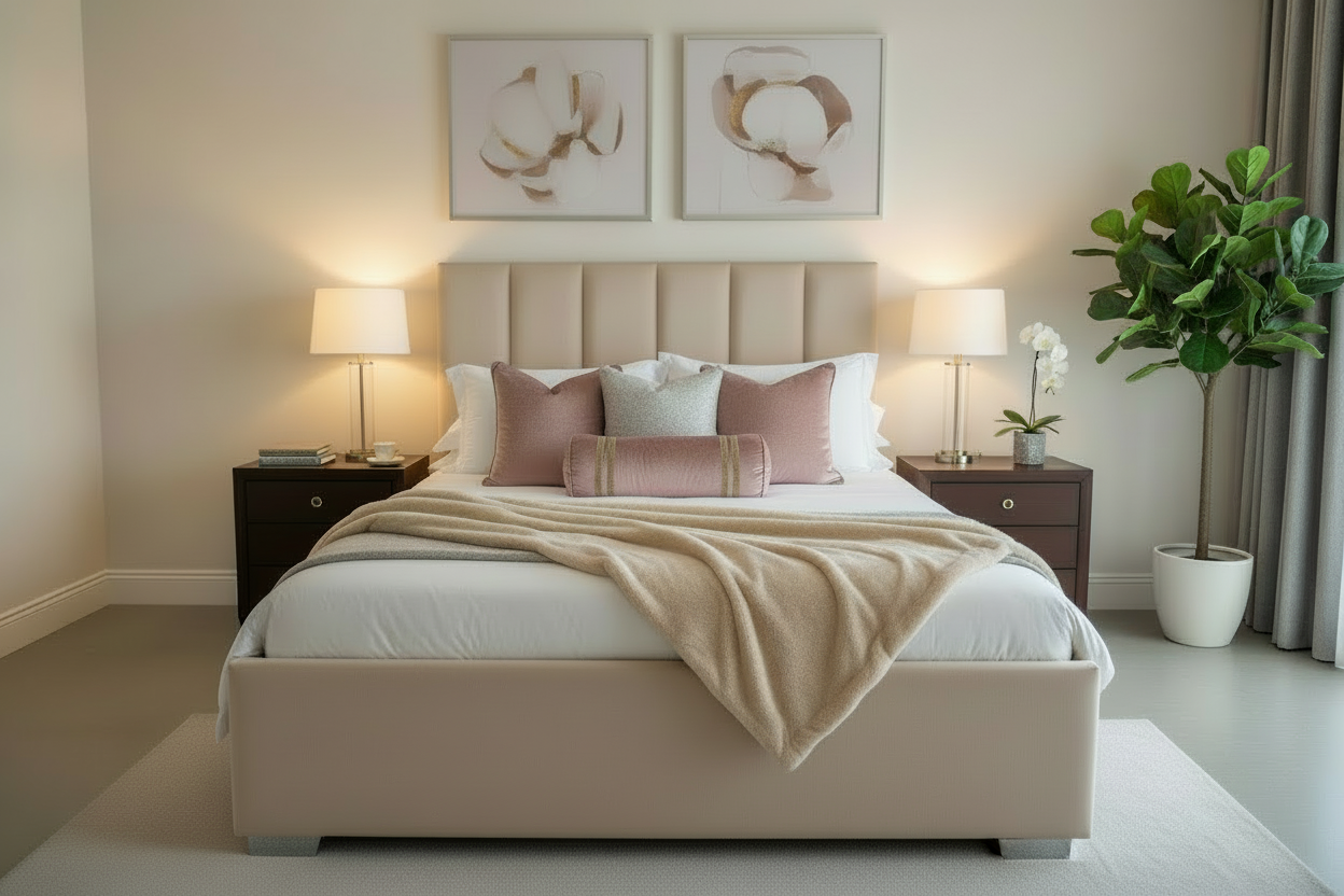 Galaxy Bed - Taupe Brown