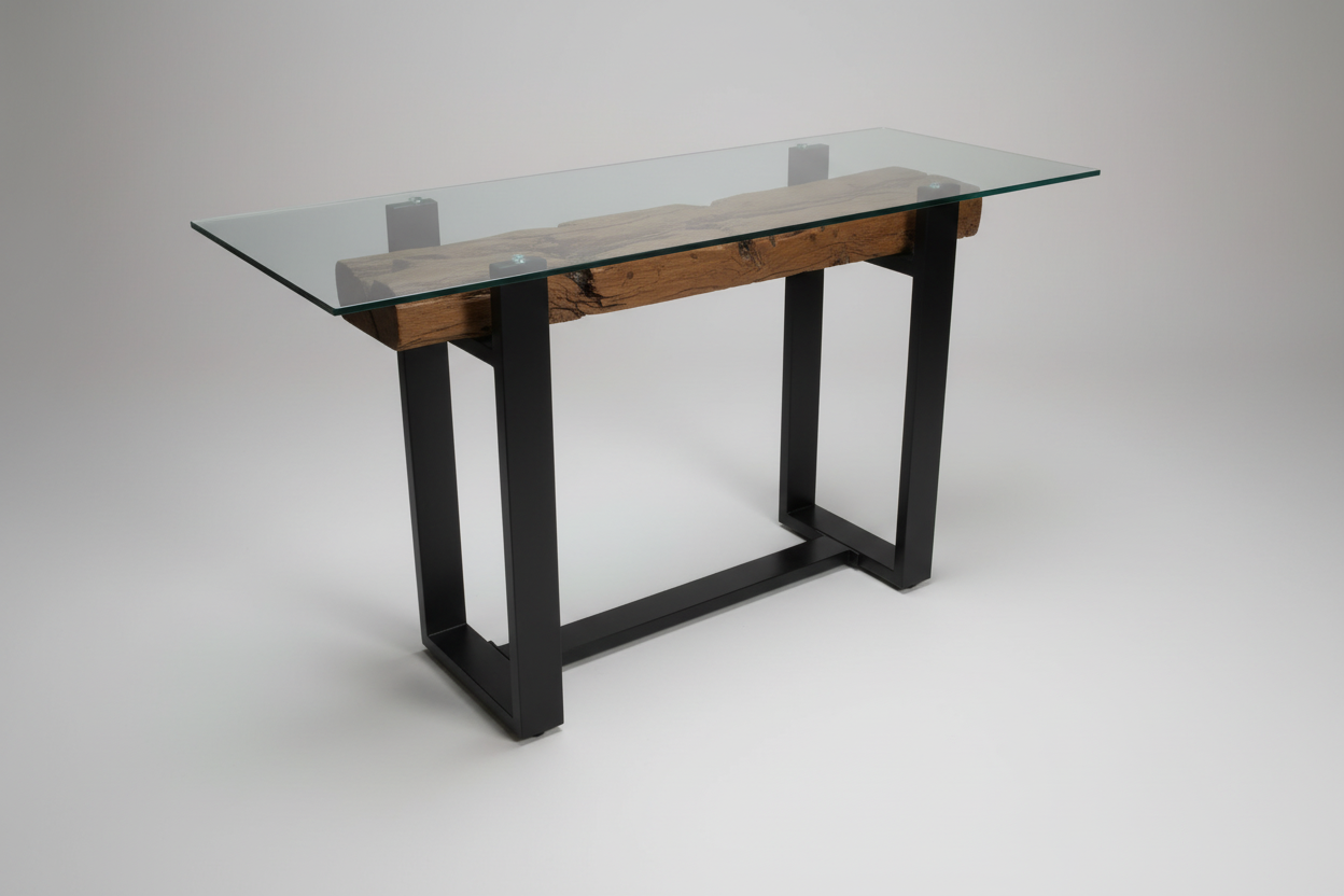 Glass Console — 45 Degree