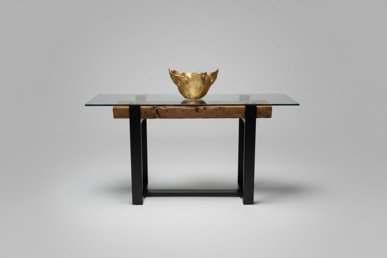 Glass Console — Professional Studio Shot