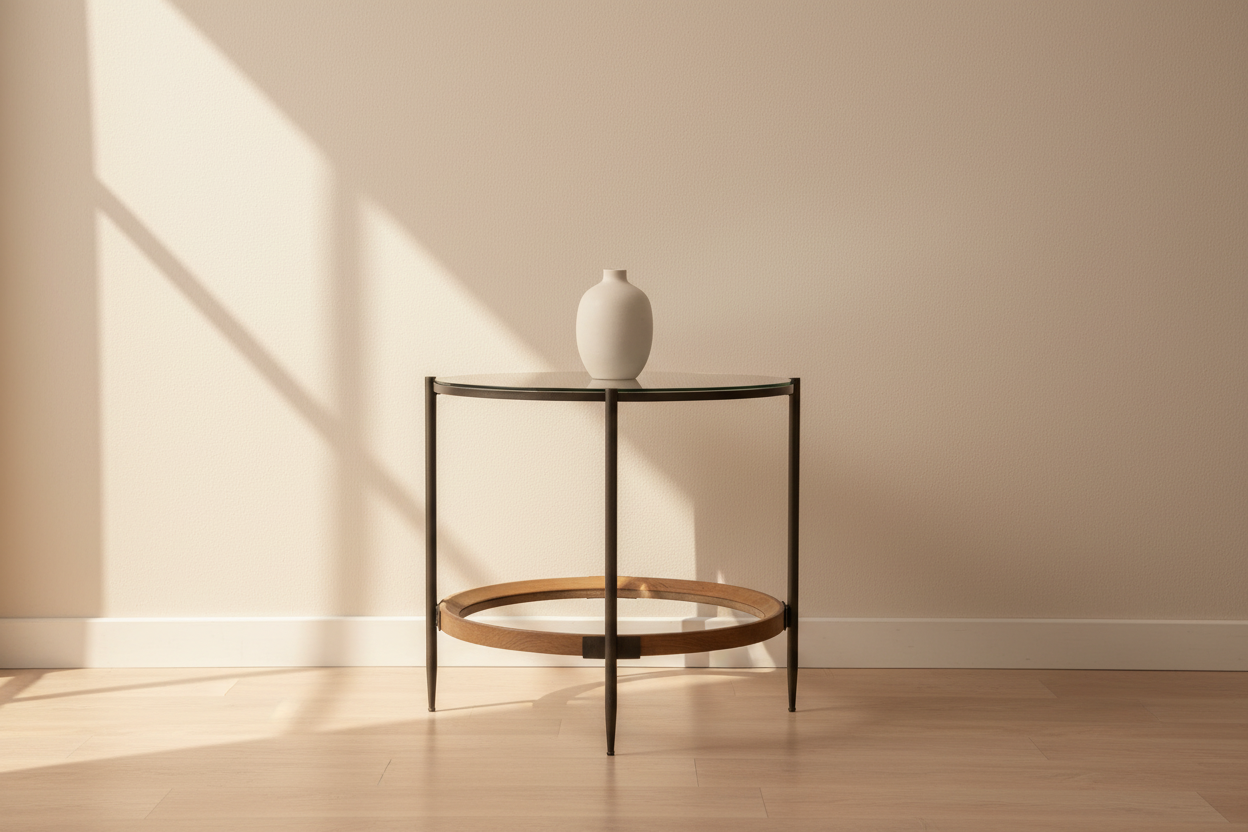 Hardly Side Table Front Angle