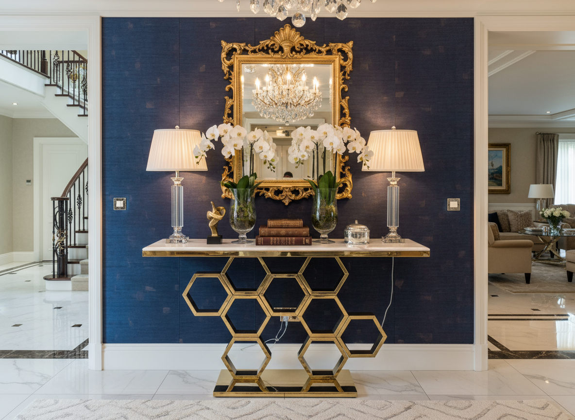 Honey Comb Console Luxury Lifestyle