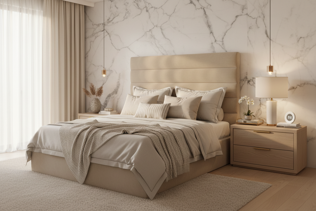 Horizona Headboard - Cream Beige