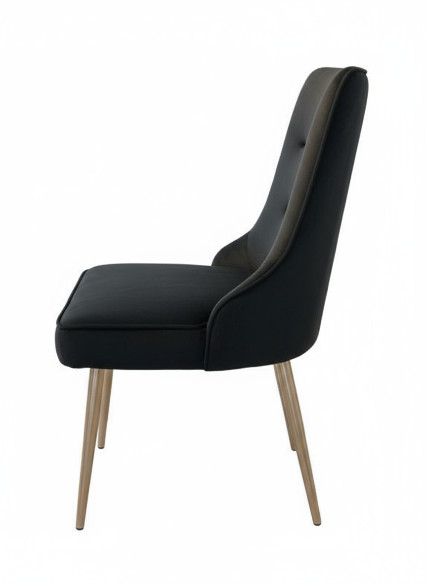 Luxury Velvet Dining Chair - Elegant Upholstered Seat