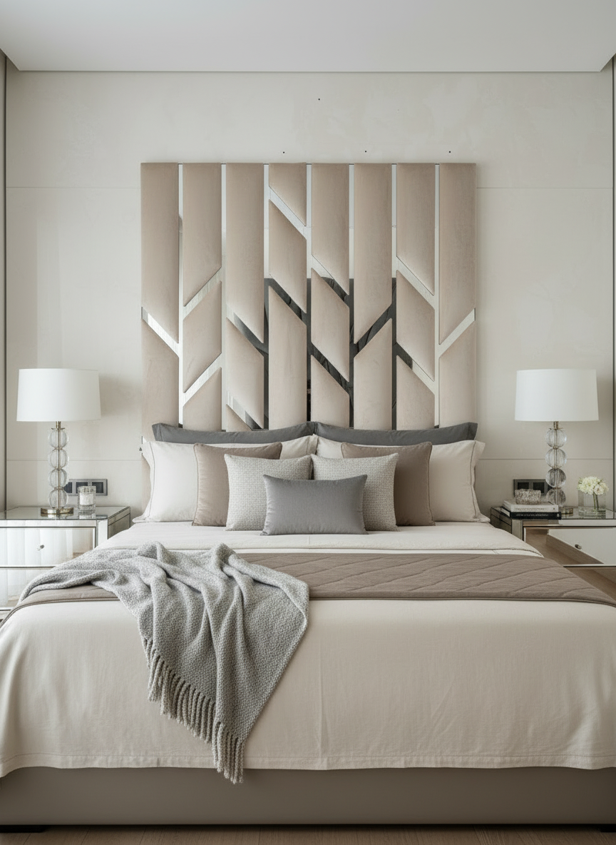 Angelo Headboard - Cream Beige