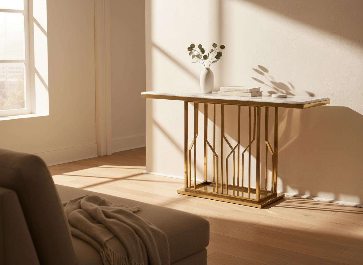 Chelsea Console Table - Metal Frame