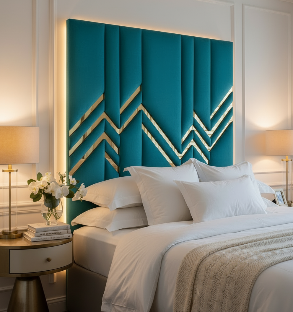 Everest Headboard Half Bed - Turquoise