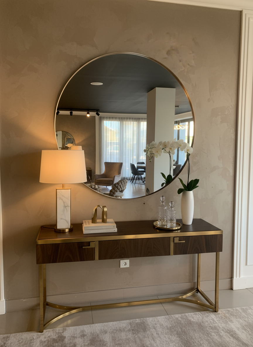 Luna Round Mirror
