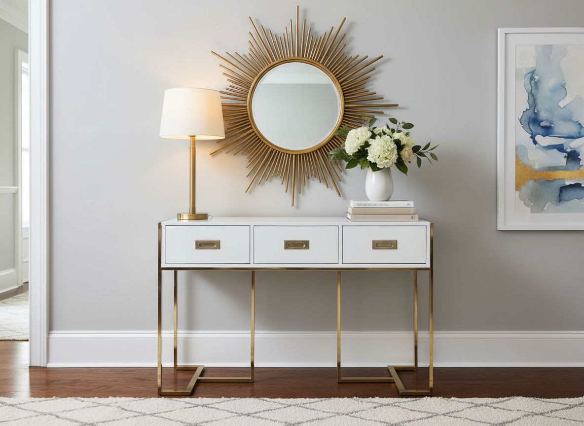 Infinity Console - Modern Storage Console with Sleek Design