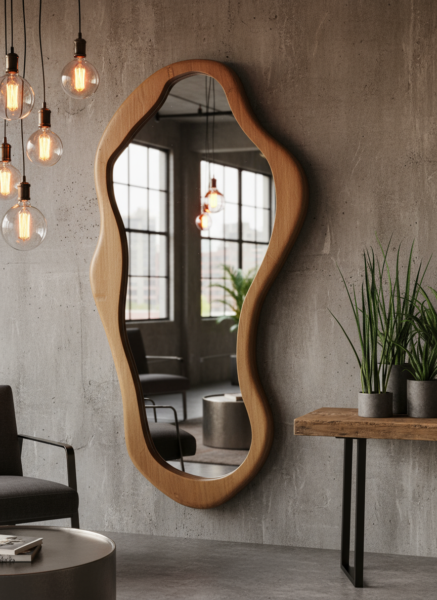 Mirror in Industrial Loft