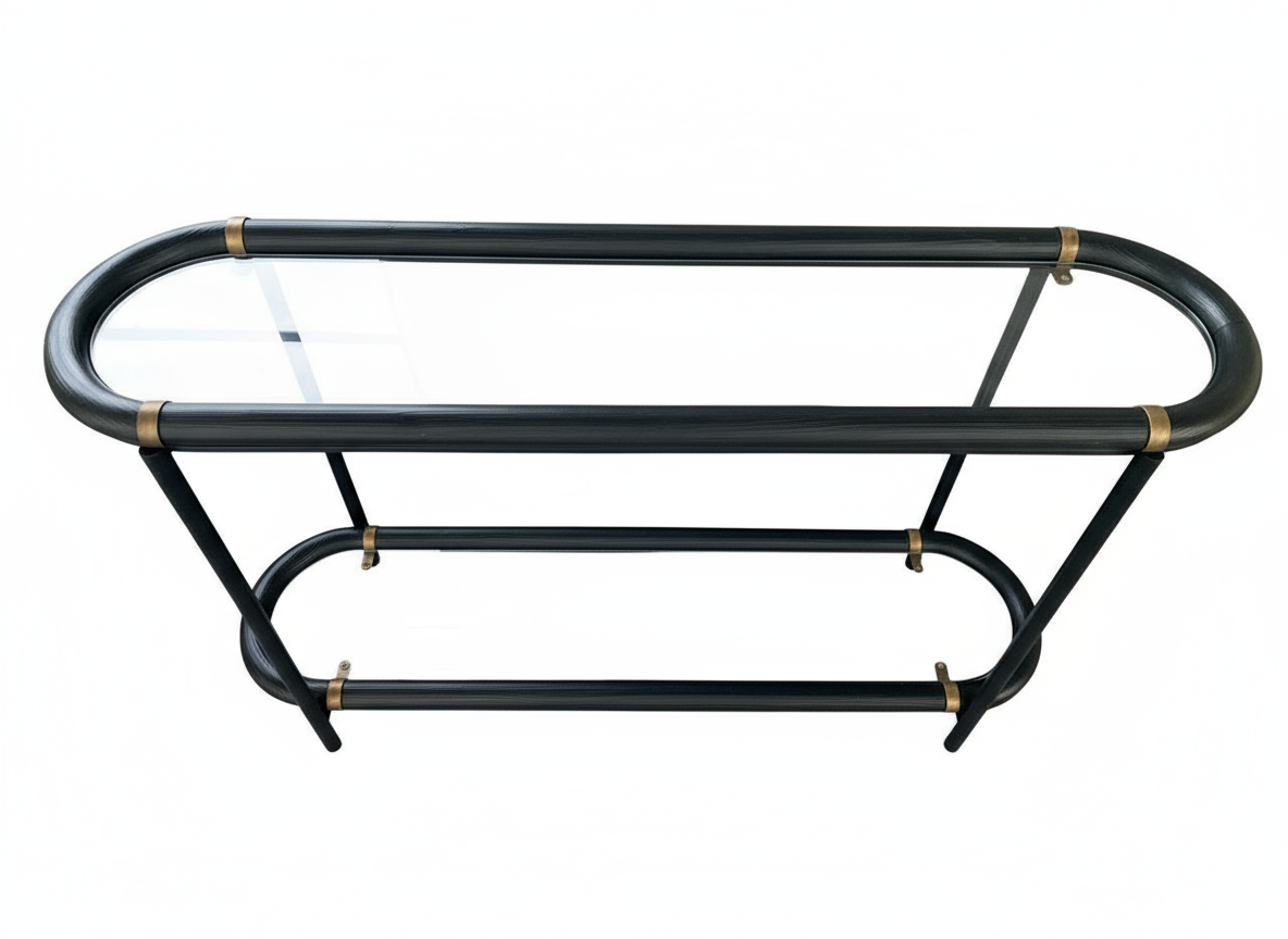 Darcy Console Table - Modern Glass Top