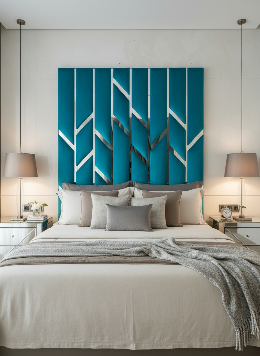 Angelo Headboard - Turquoise