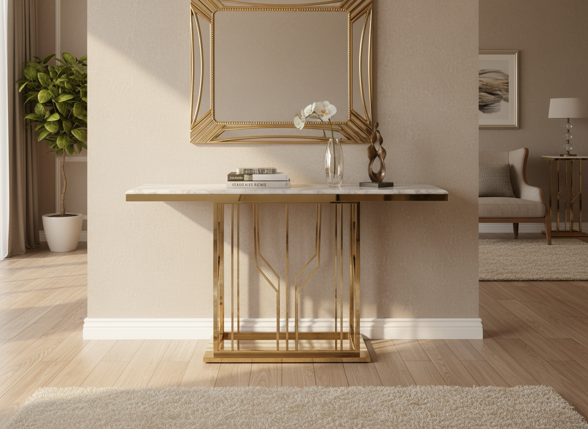 Chelsea Console Table - Metal Frame