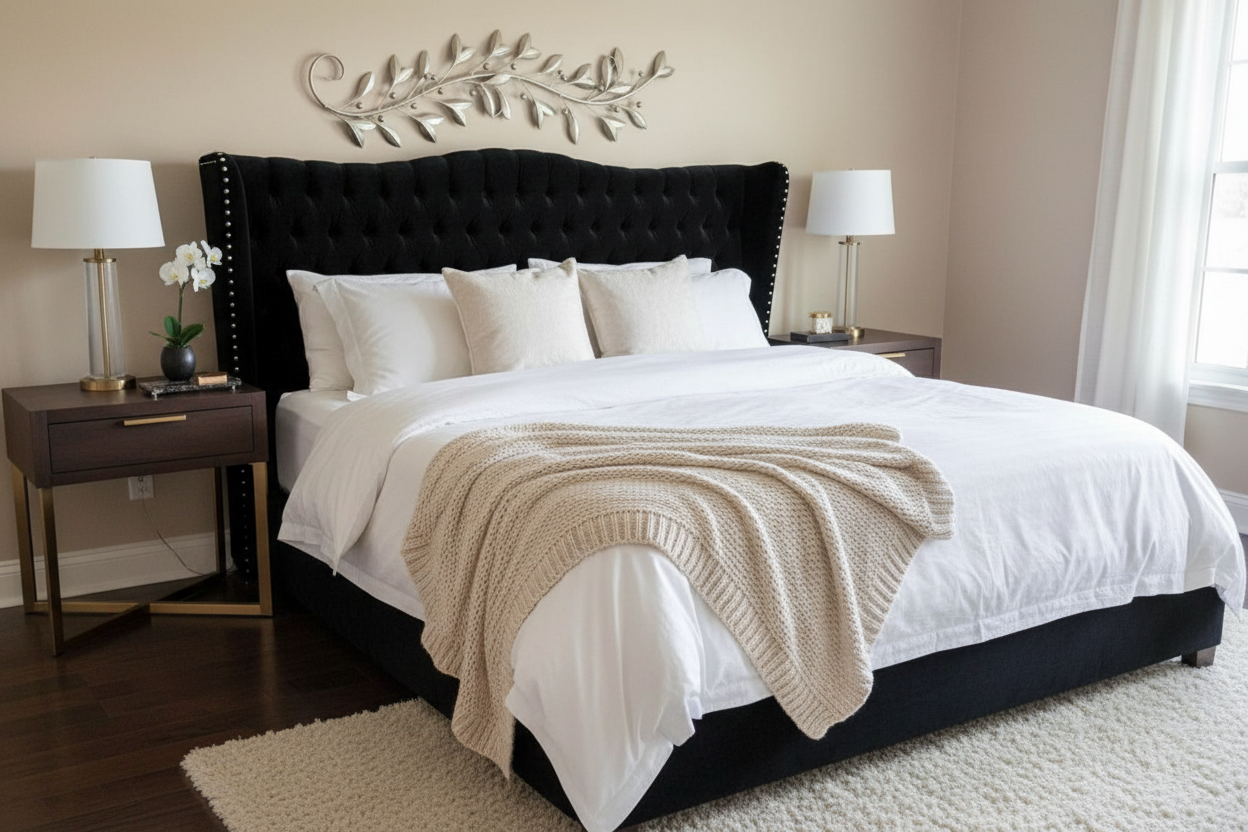 Jessica Bed in Black