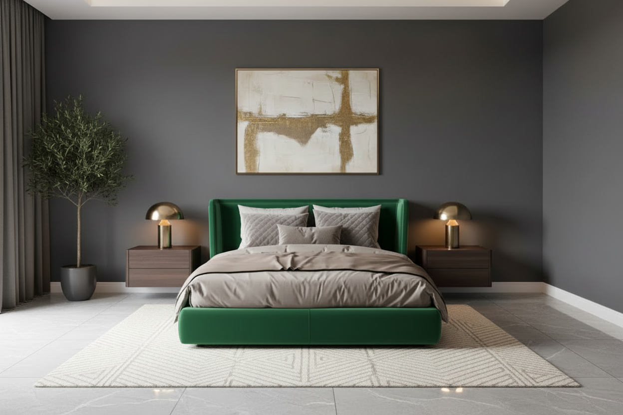 Lexus Bed Set - Emerald Green