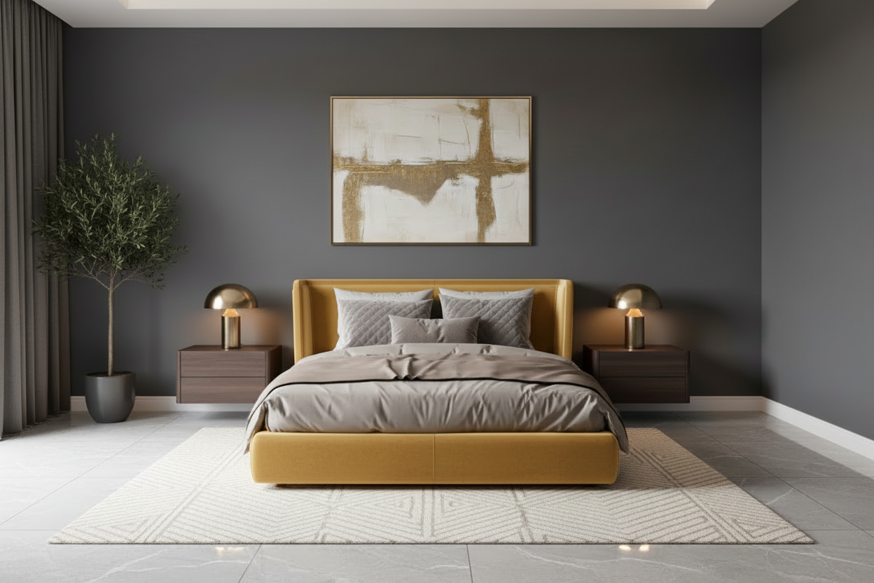 Lexus Bed Set - Mustard Yellow
