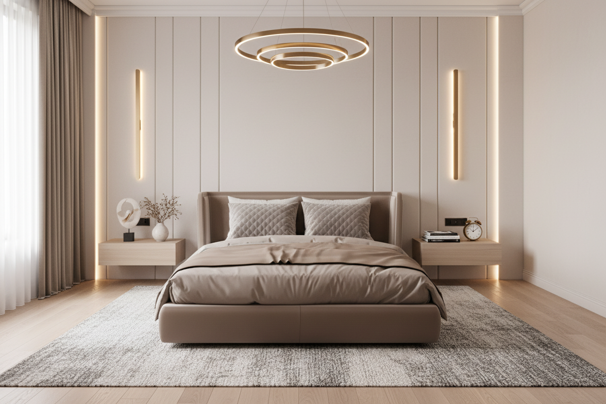 Lexus Bed Set - Taupe Brown