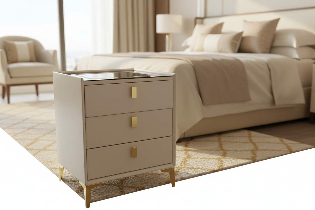 Lifestyle image of white pedestal