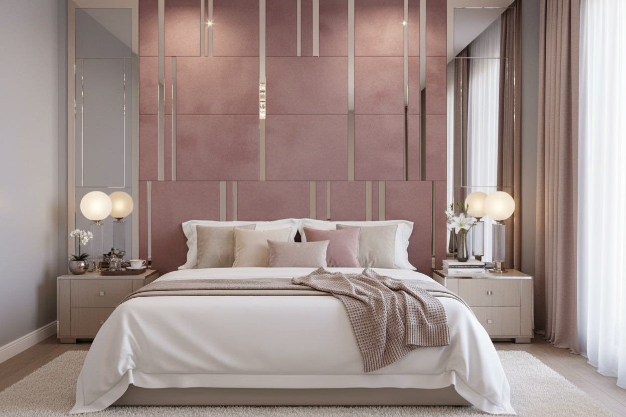 Lisbon Headboard - Blush Pink