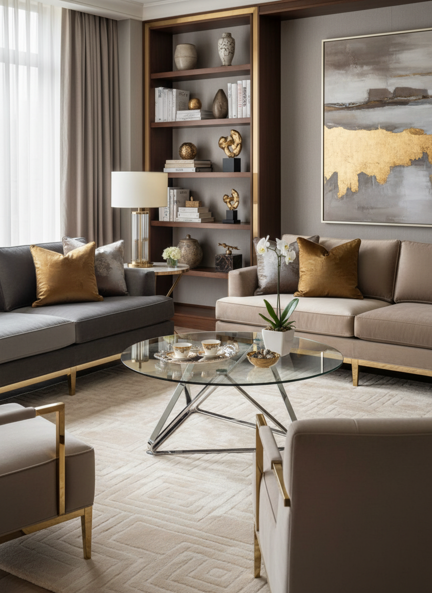 Luxurious lifestyle scene with Coffee table 14