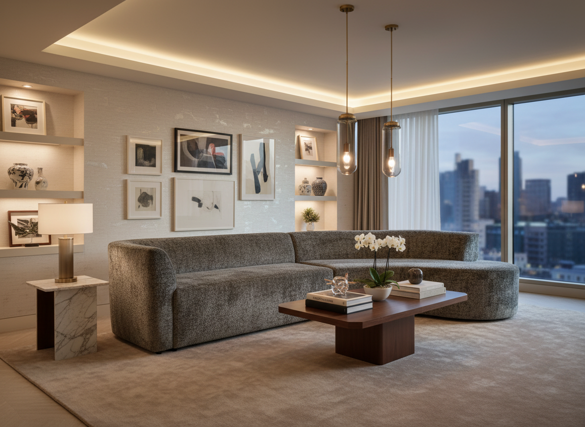 Luxury Living Room Lifestyle Image - Alternative Angle