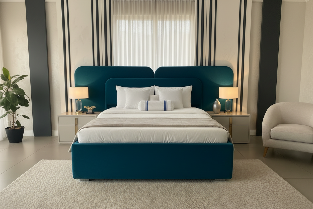 Lydia Bed - Turquoise