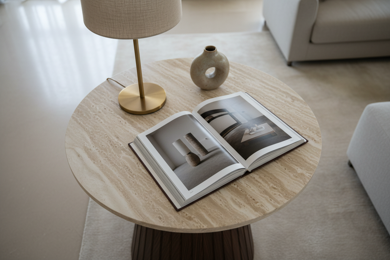 Messi Side Table - top surface view
