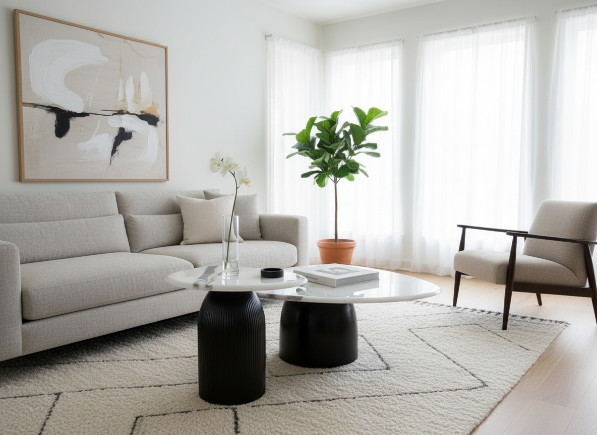 Modern minimalist setting