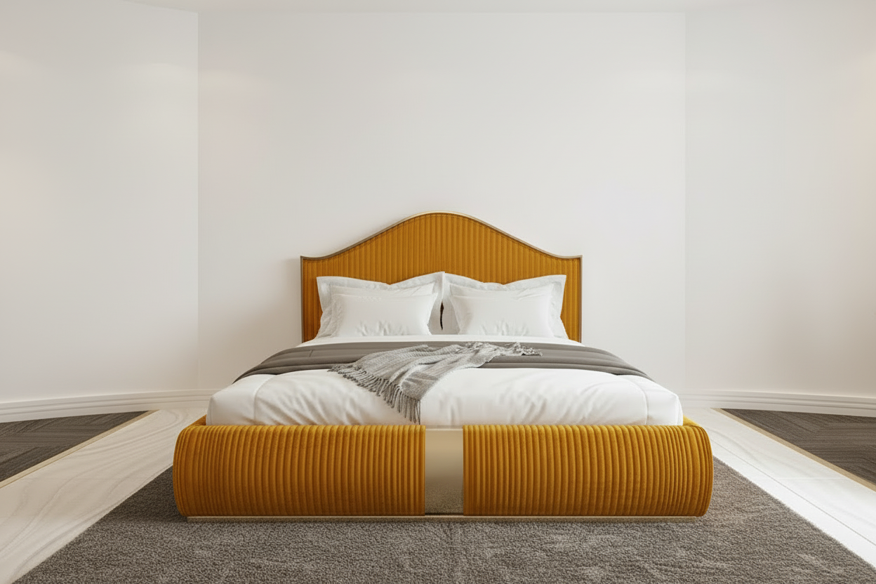 Mustard Yellow Antalya Bed