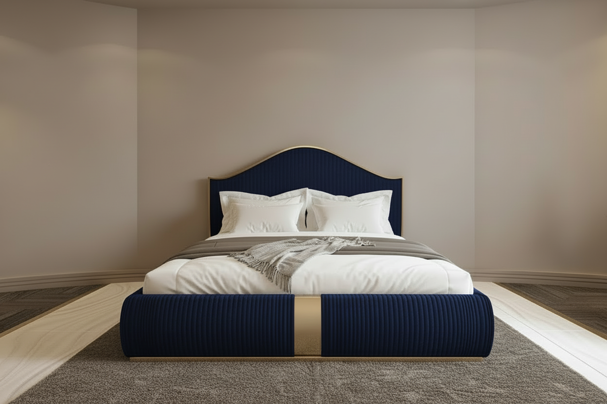 Navy Blue Antalya Bed