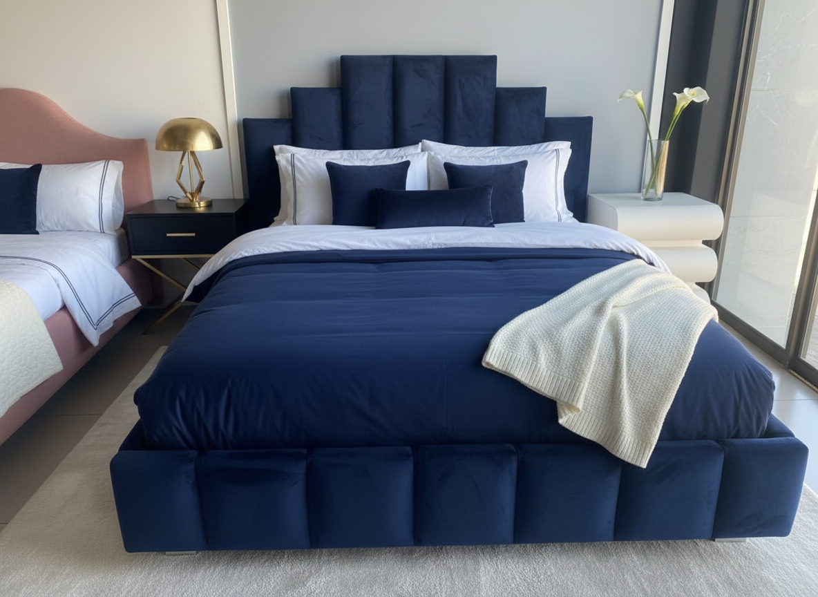 Navy blue bed variant