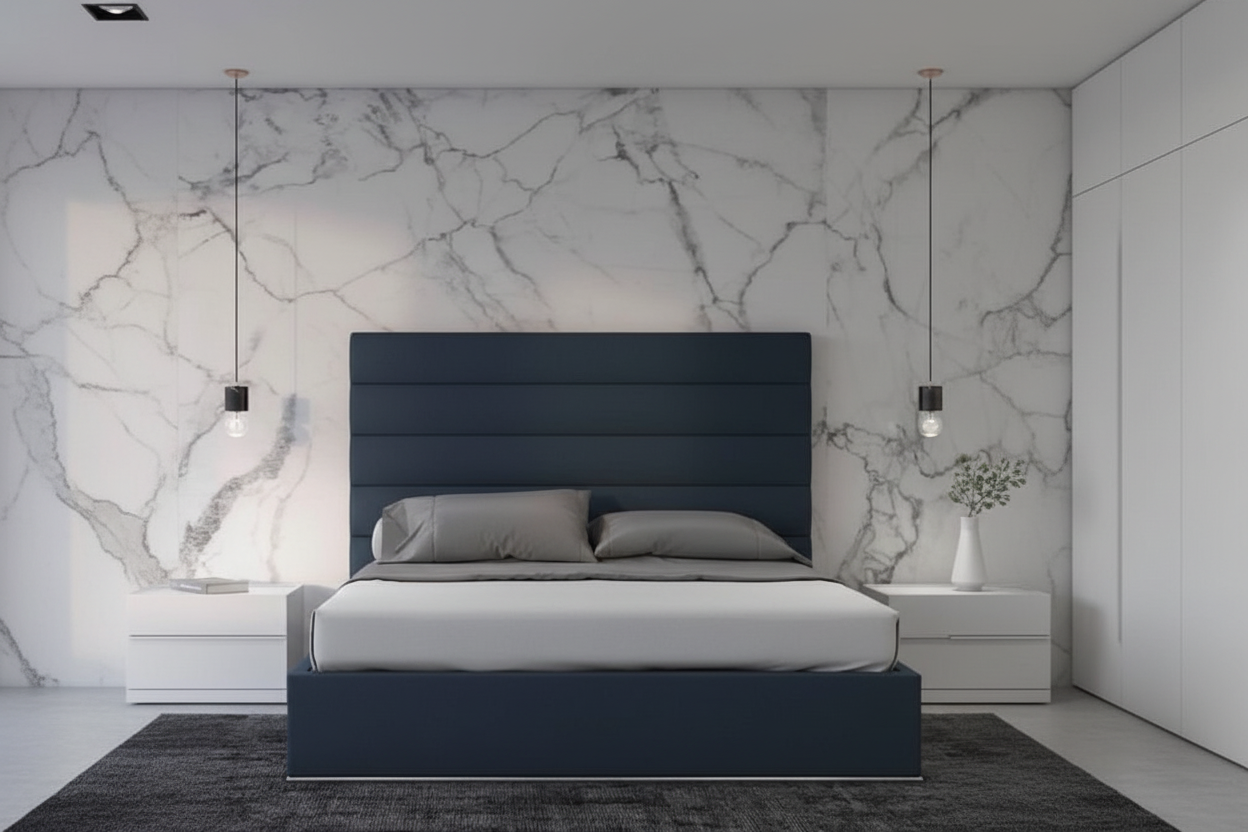 Navy Blue Horizona Headboard