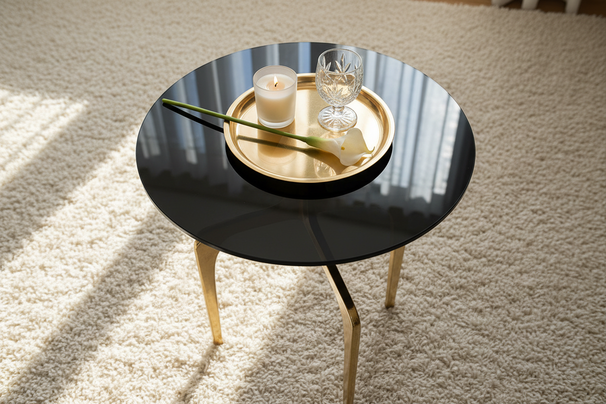 Olivia Side Table - Overhead Angle