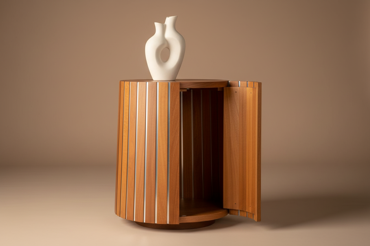 Open door angle styled studio shot