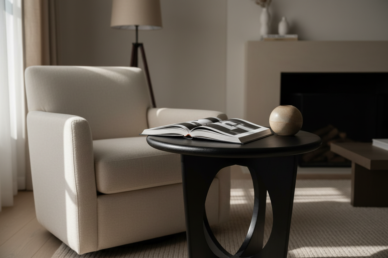 Sandra Side Table - Three-Quarter View