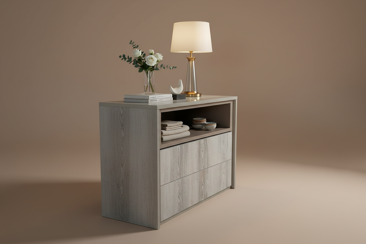 Side angle styled studio shot