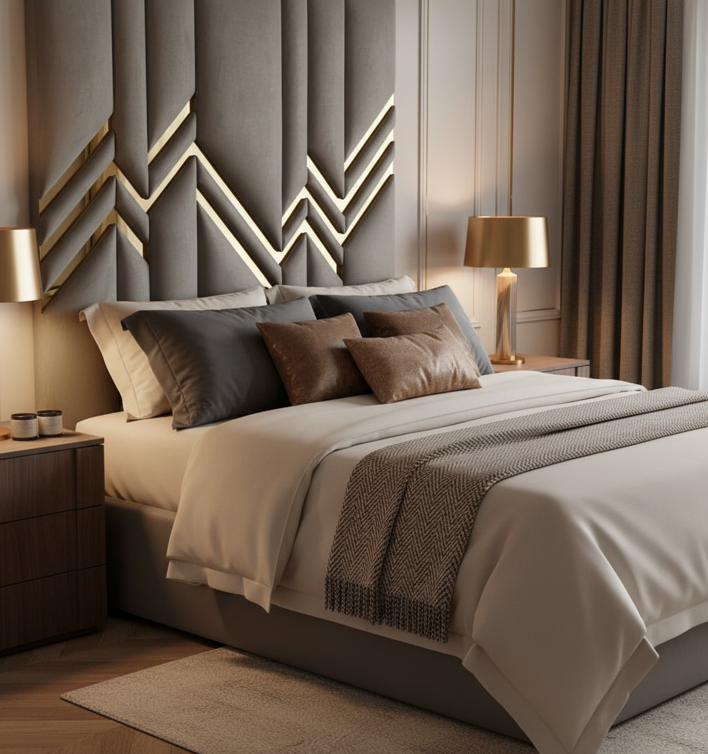 Side view of headboard