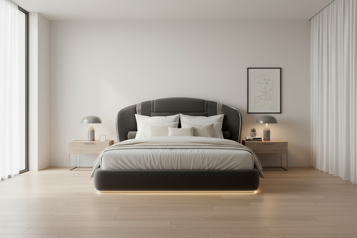 Silvia Bed - Straight Front View