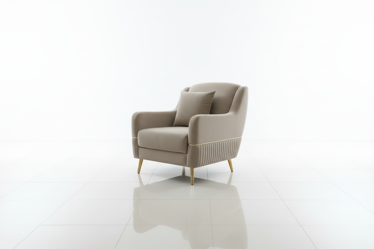 Studio angle of Madrid 1-seater accent chair