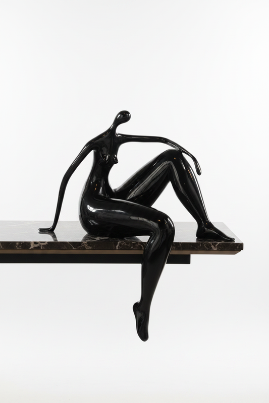 Studio – Black Figure Sculpture on Table