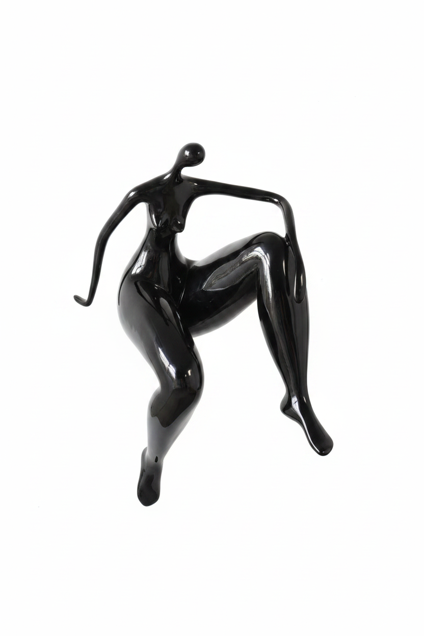 Studio Hero – Black Figure Sculpture Original Pose