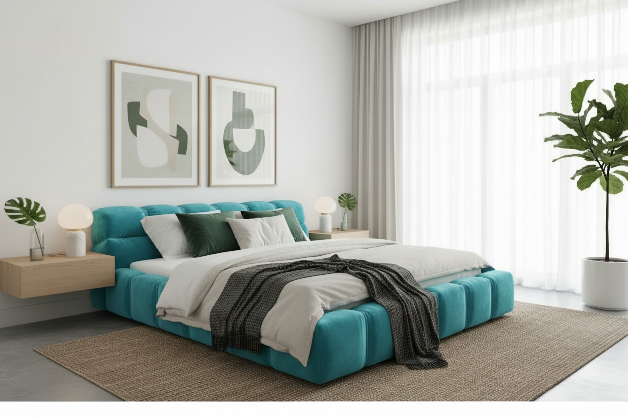Turquoise Bed