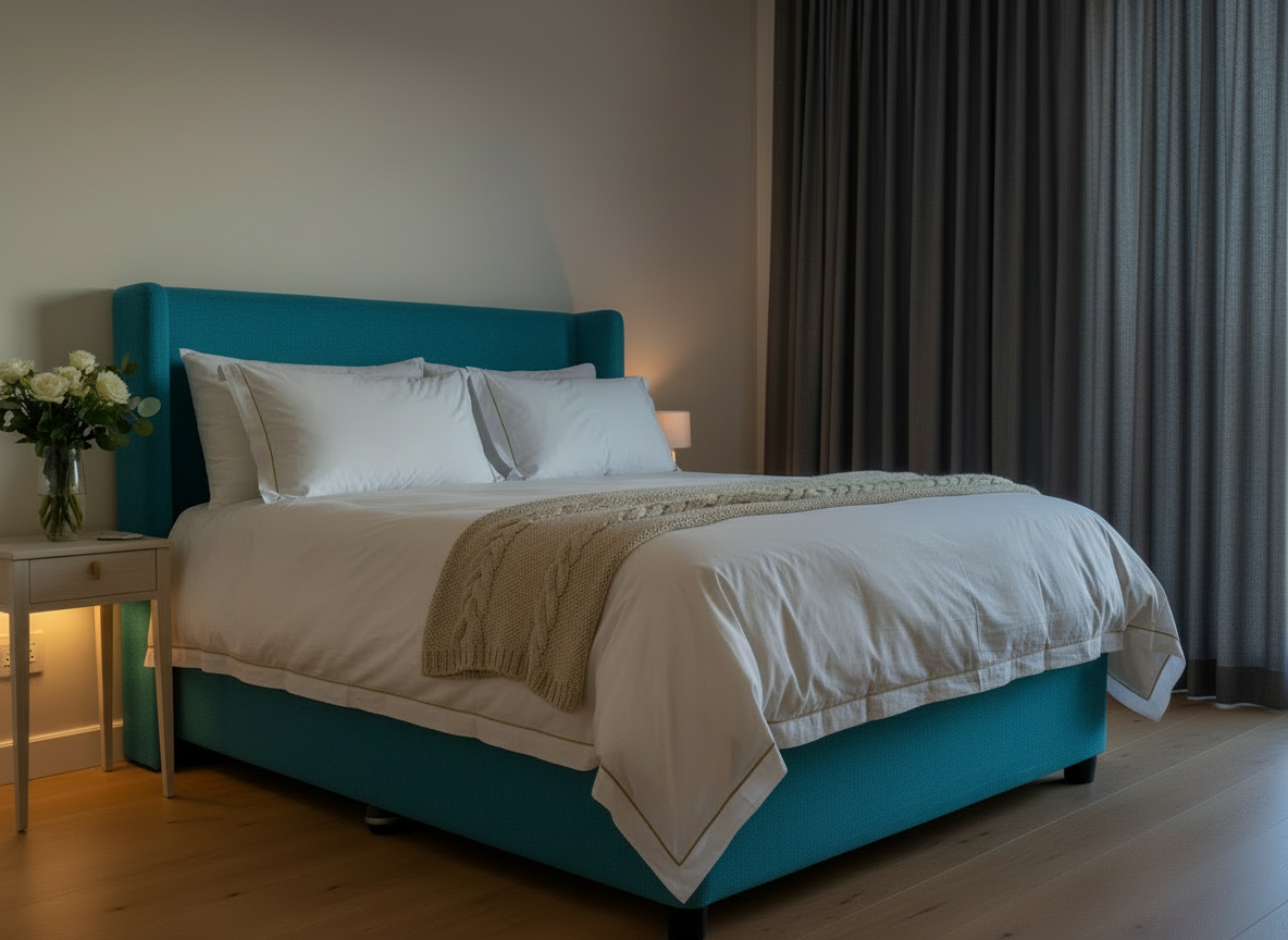 Turquoise bedroom lifestyle image