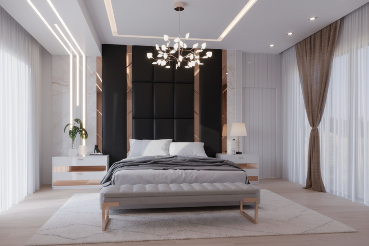 Valentine Headboard - Black