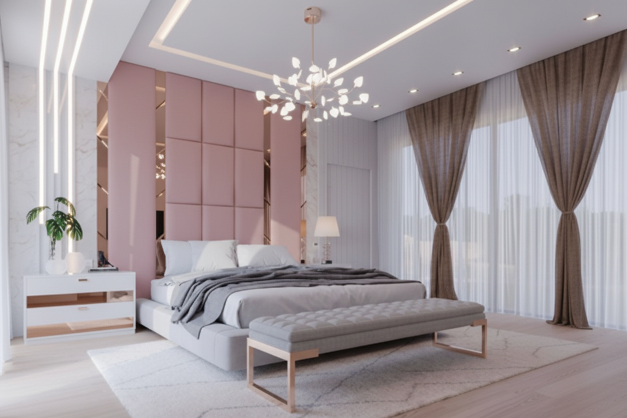 Valentine Headboard - Blush Pink