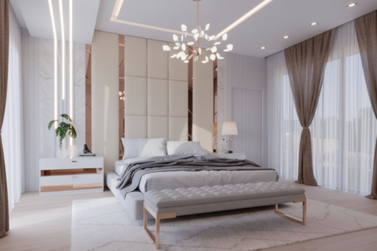 Valentine Headboard - Cream Beige
