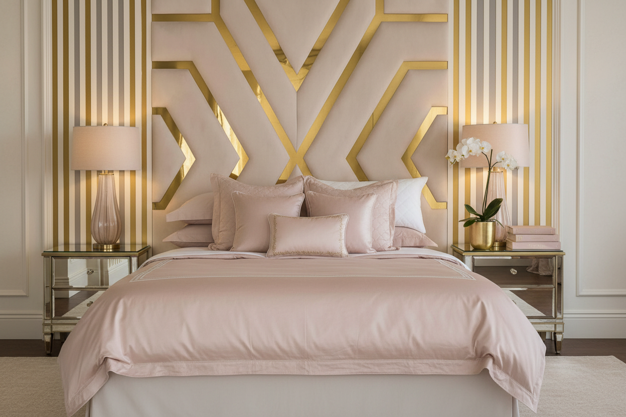 Valentino Headboard Blush Pink